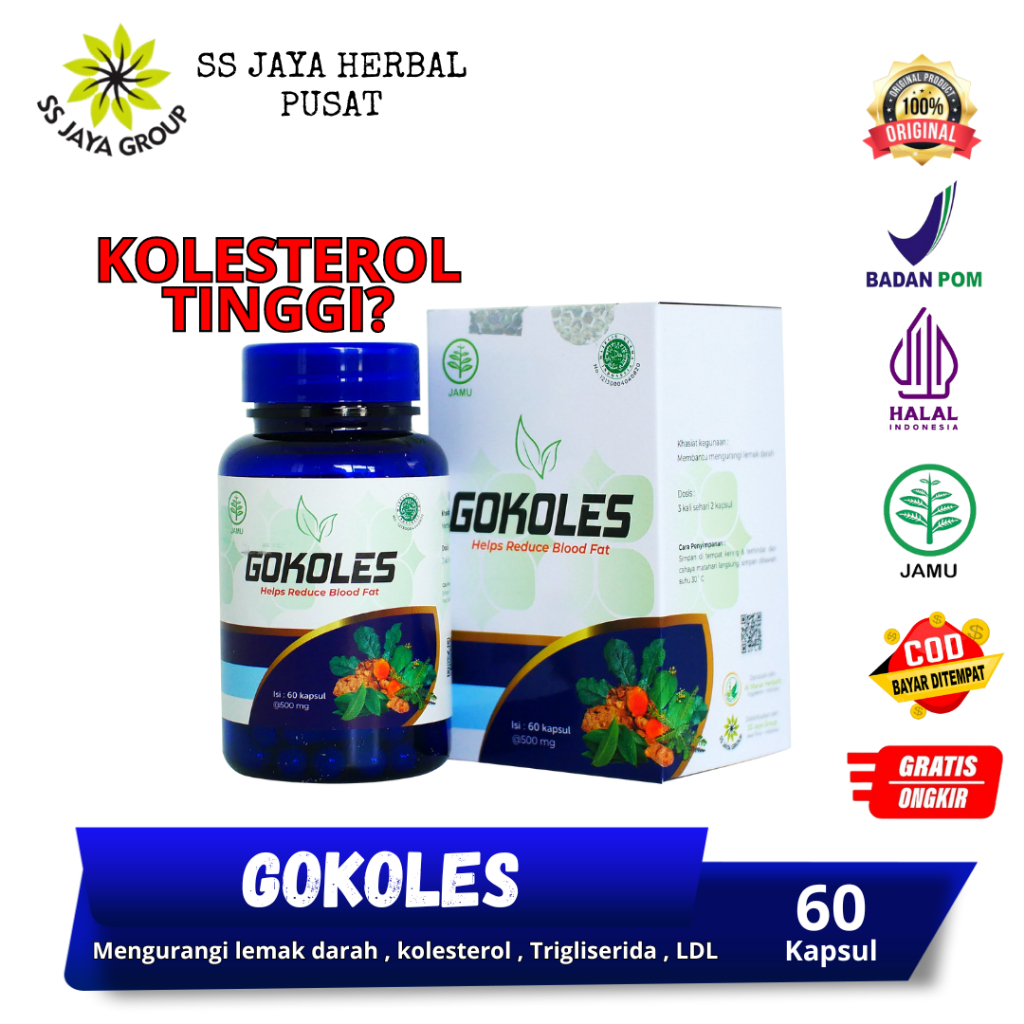 [BISA COD] Gokoles Obat Kolesterol Ampuh - Gokoles Kolesterol | Gokoles Original