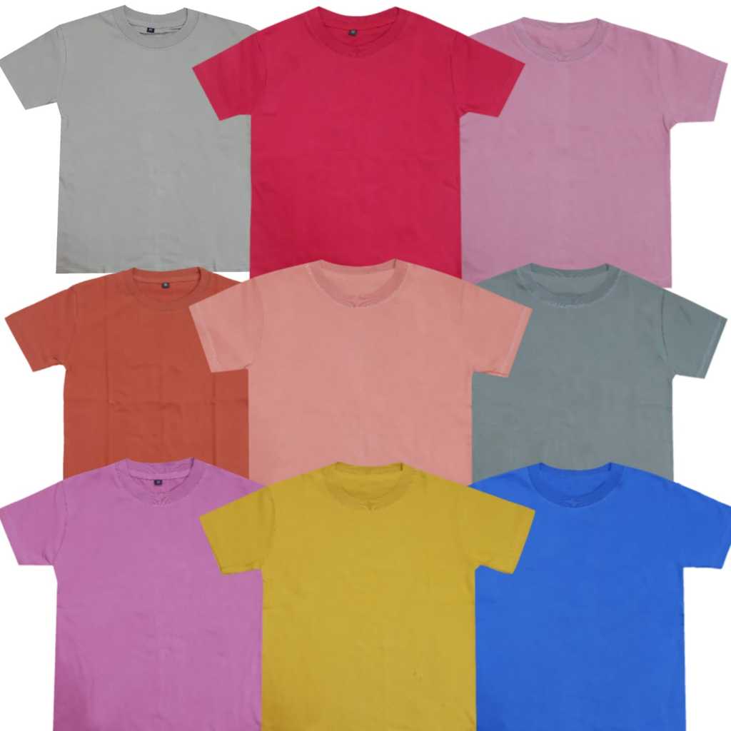 KAOS POLOS ANAK KATUN COMBED 24S KAOS ANAK COMBED 24S KAOS ANAK POLOS T SHIRT POLOS ANAK