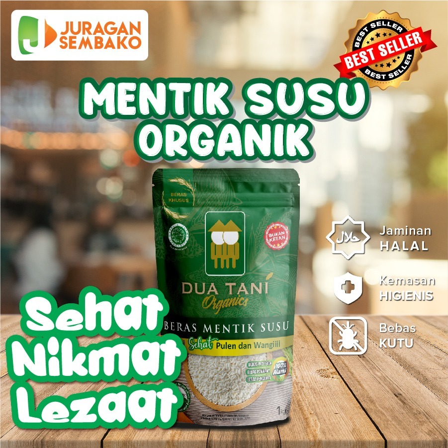 

Beras Organik Mentik Susu Wangi Dua Tani 1kg