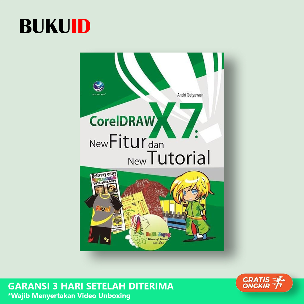 Buku CorelDraw X7 New Fitur dan New Tutorial - Original
