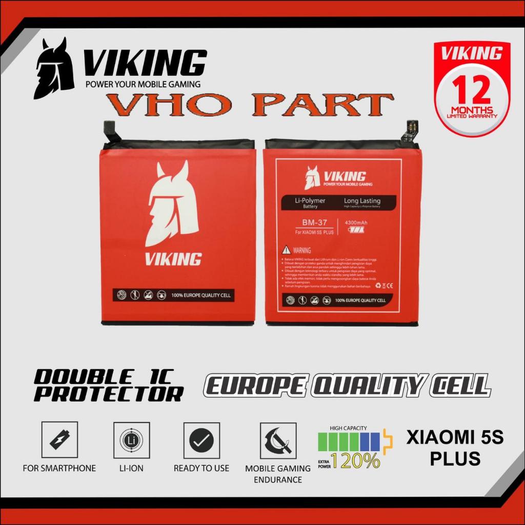 Original Baterai Viking BM37 - Xiaomi Mi 5S Plus - Mi5s Plus - BM-37 - Batre Batere Baterei Batrei B