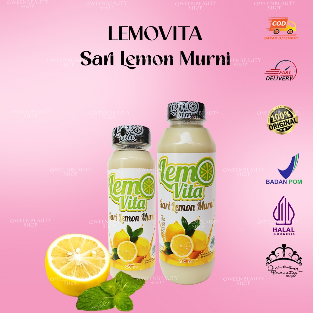 	 [BPOM] LEMOVITA Sari Lemon Murni Jus Lemon 100% Murni Jus Diet	