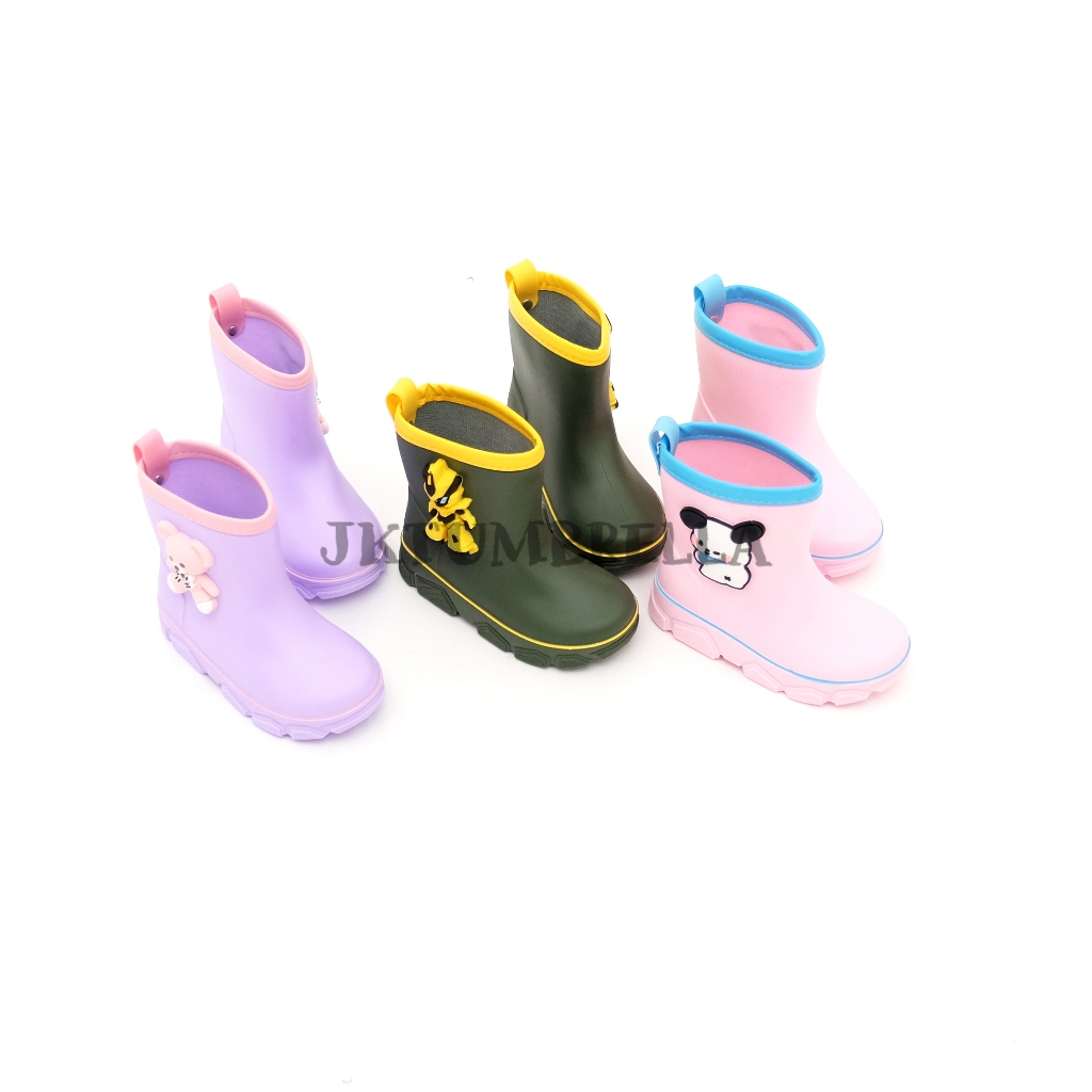 RB Sepatu Boot Anak / Sepatu Boots Anak Laki-Laki Anak Perempuan, Sepatu Hujan, Rain Boots Motif