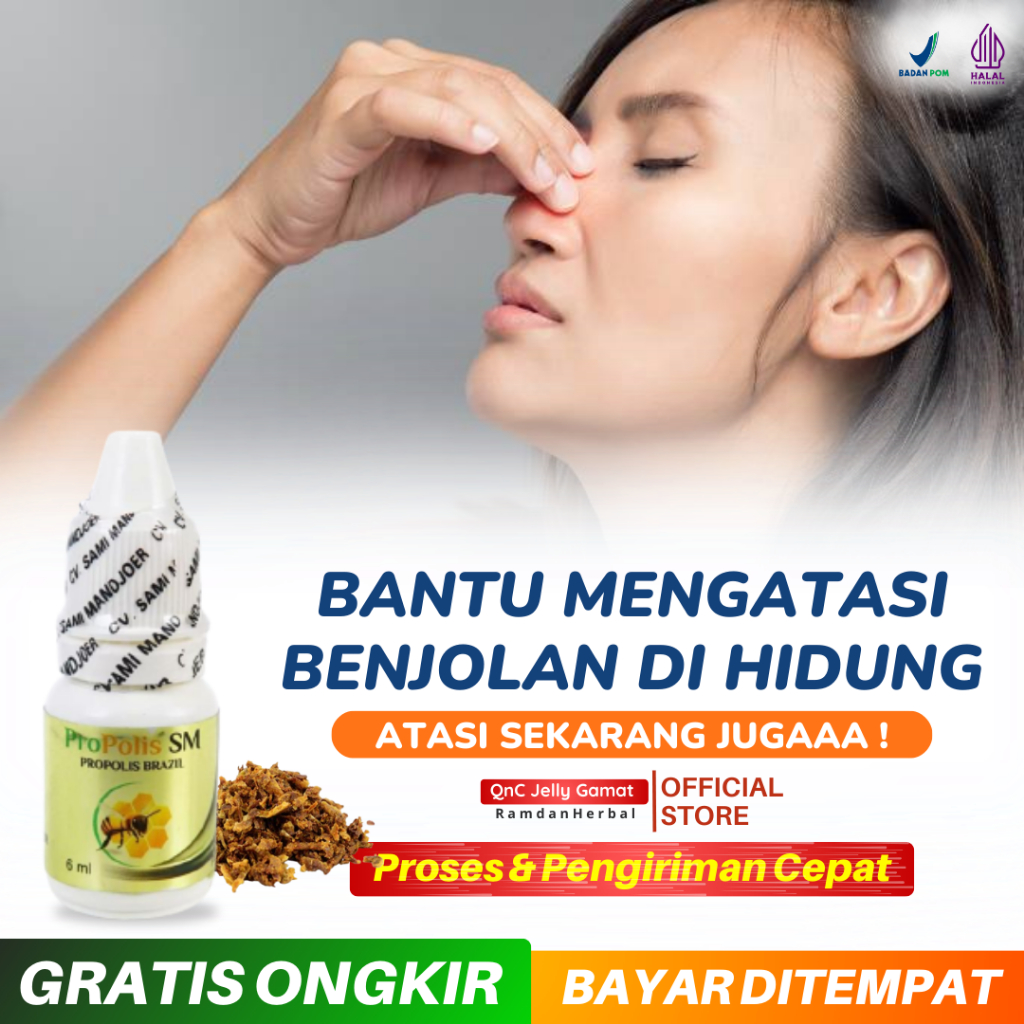 Obat Benjolan Di Dalam Hidung Benjolan Di Lubang Hidung Polip Hidung Sinusitis Propolis SM ORIGINAL