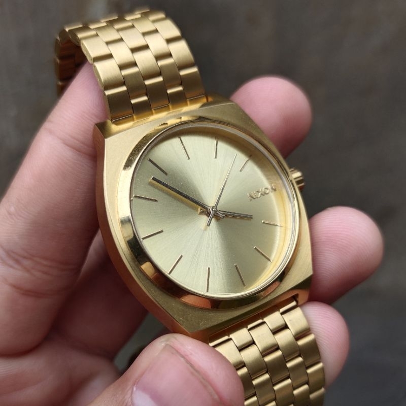 Nixon Time Teller All Gold (second seperti baru pakaian saya pribadi) jam tangan nixon original supe