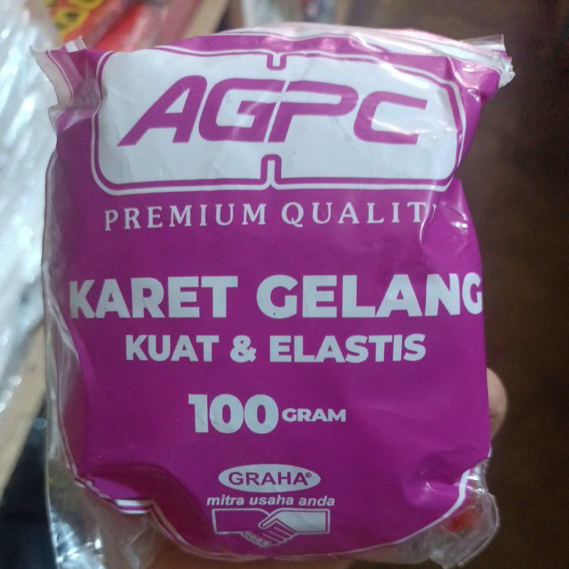 

Karet gelang elastis merk AGPC murah kuat dan terjamin