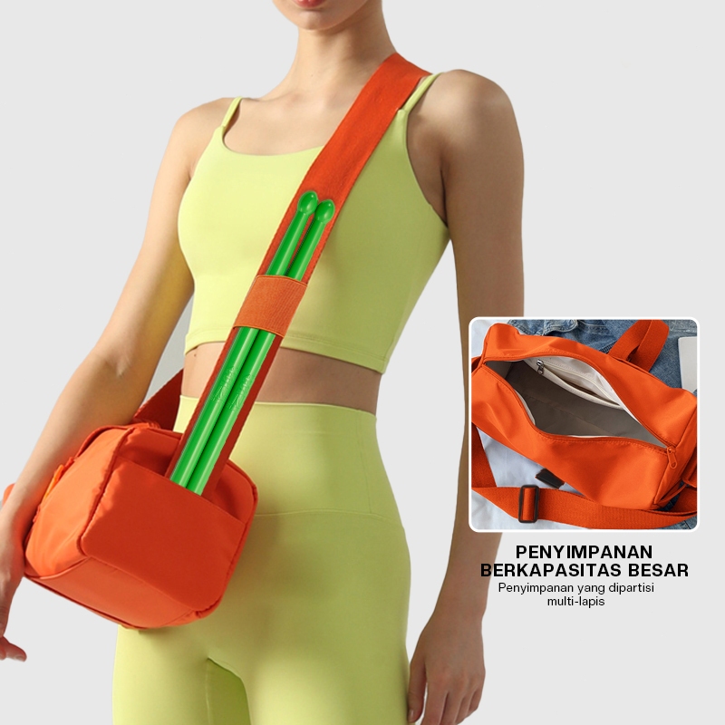 RAGA Tas Anti Air Tas Selempang Wanita Poundfit Tas Gym Fitness Organizer Tas