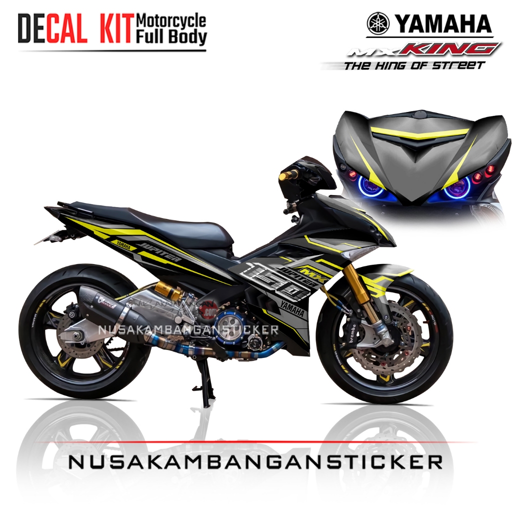 Decal Sticker MX-King 150 Spesial Edition Hitam Stiker full Body