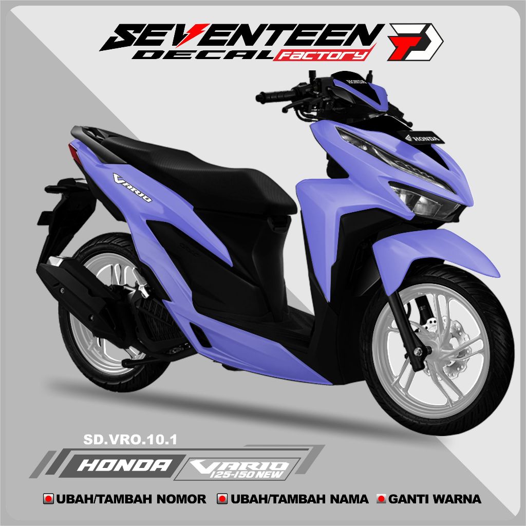 Stiker Decal full Body Polos VARIO NEW 150 125 TAHUN 2019 - 2021