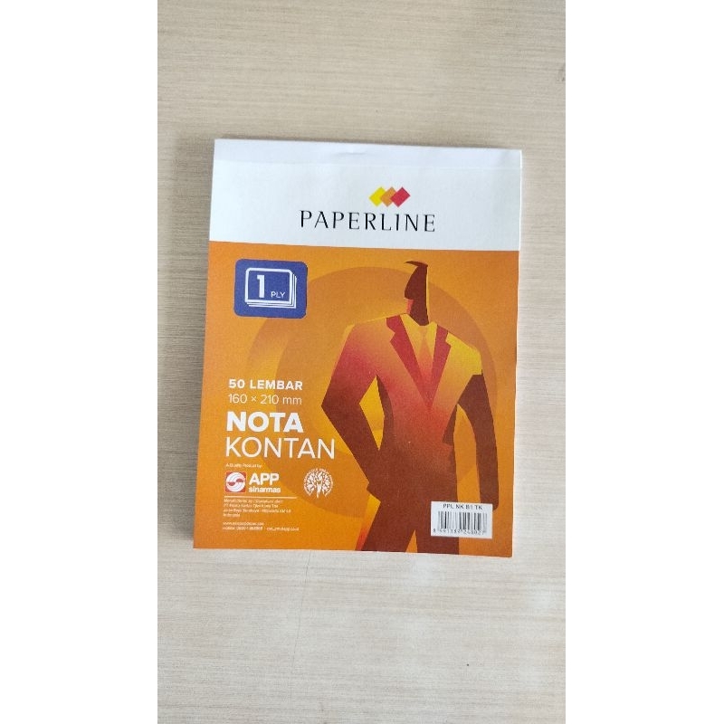 

Grosir Paperline Nota Kontan 1 Ply Besar B1 Isi 25 Lembar (MIN ORDER 10 PCS)