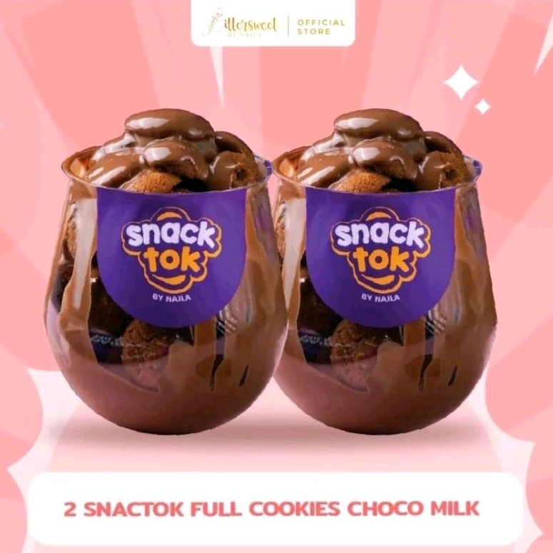 

2 Snacktok Full Cookies Choco Milky
