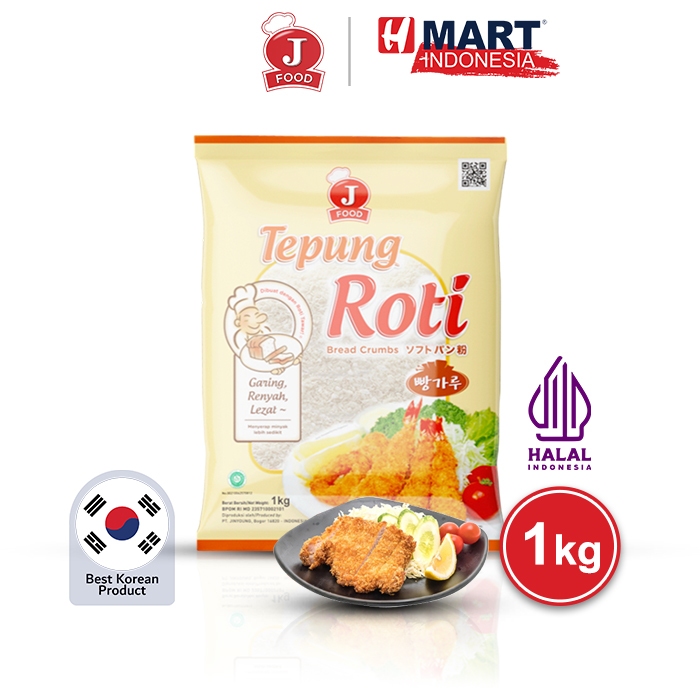 

J FOOD White Bread Crumbs - Tepung Roti Putih 1kg