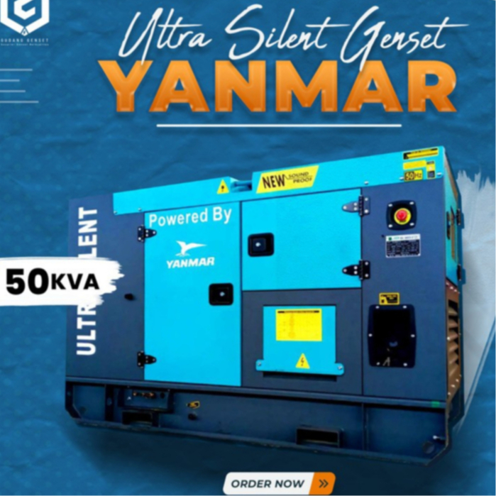Genset Silent | 50 KVA | Genset Diesel Yanmar Ultra Silent