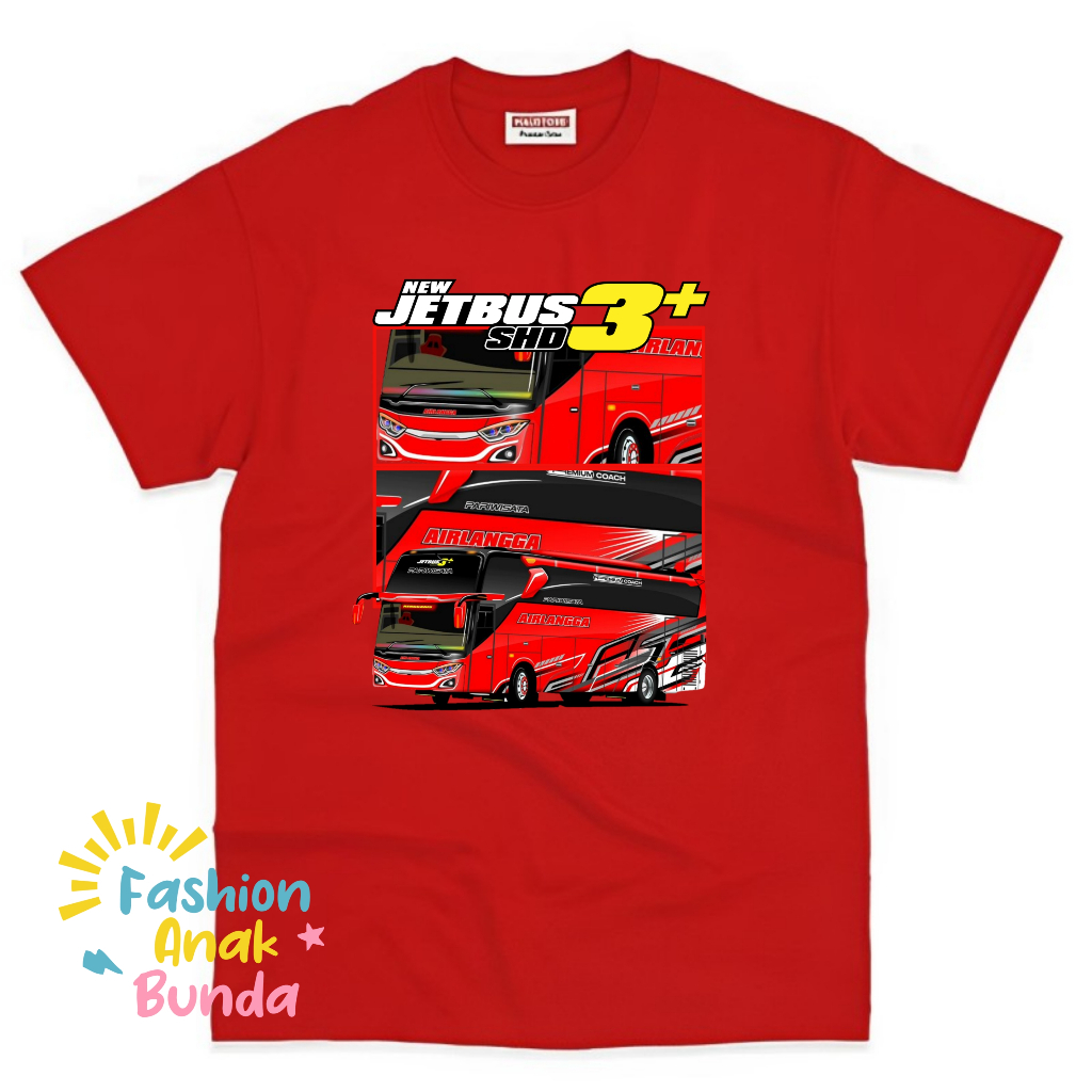 Baju Anak Kaos Anak Jet Bus 3 Airlangga Terbaru Free Nama