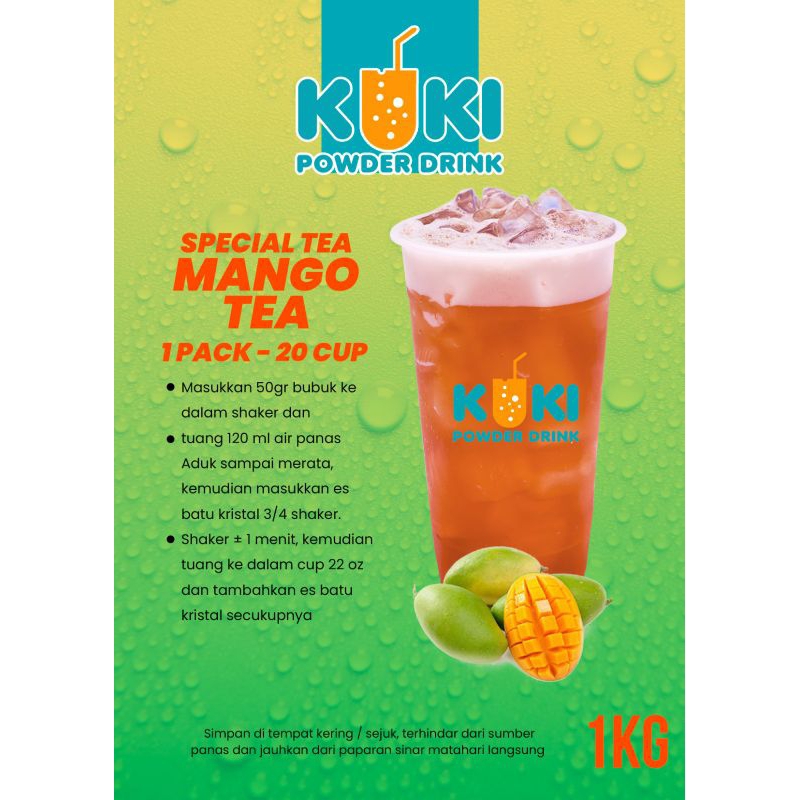 

MANGO TEA Termurah 1000gr BUBUK MINUMAN PREMIUM
