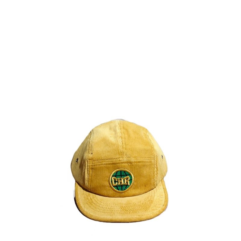 Topi 5 Panel Corduroy Snapback Pria Wanita Dewasa Original Visor Pendek