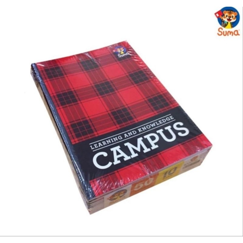 

BUKU TULIS CAMPUS 50 LEMBAR SUMA (1 PACK) SUMA