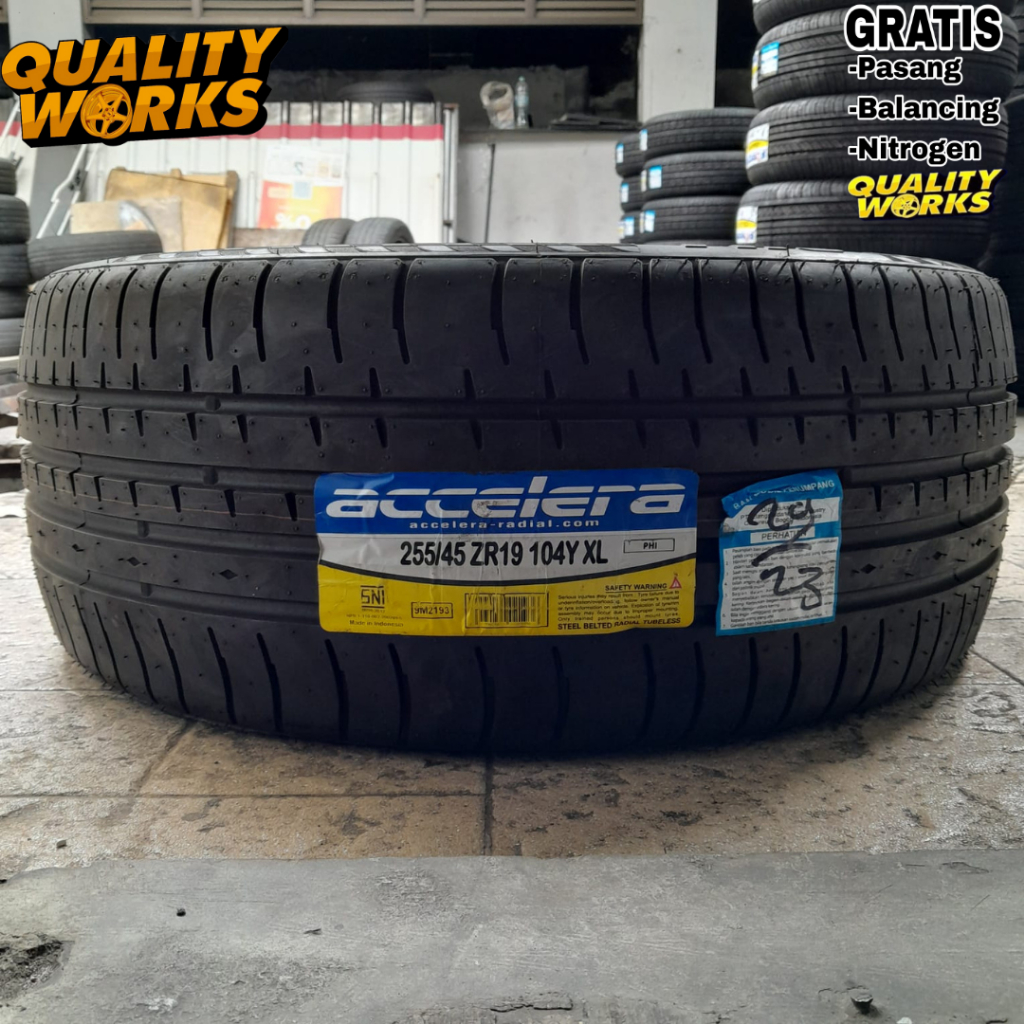 JUAL BAN MOBIL RING 19 UKURAN 255/45 R19 ACCELERA PHI BAN TUBLLES 255 45 R19