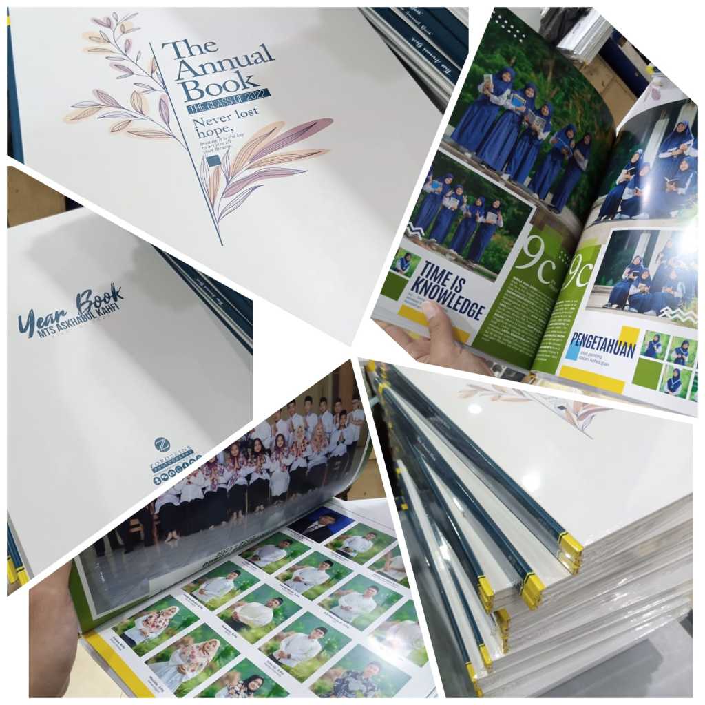 

Cetak Album Foto Photobook Yearbook Sekolah Wedding Softcover Hardcover Spiral Custom A5 A4