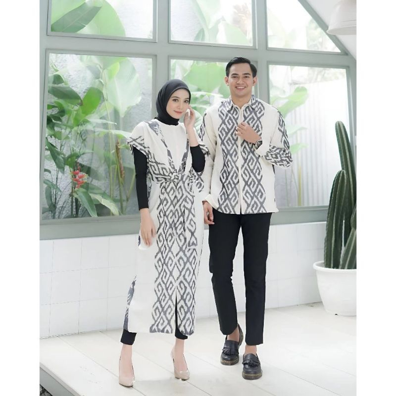 BAJU KAIN TENUN  Baju couple / baju kain tenun / kain tenun asli ,/ baju / kain tenun manual