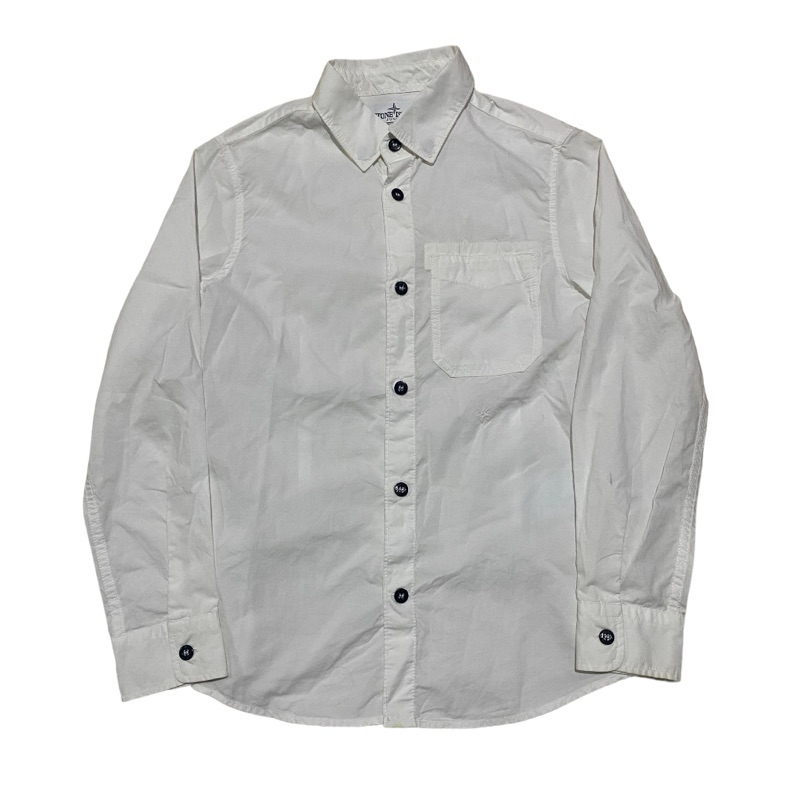 Stone island junior white shirt