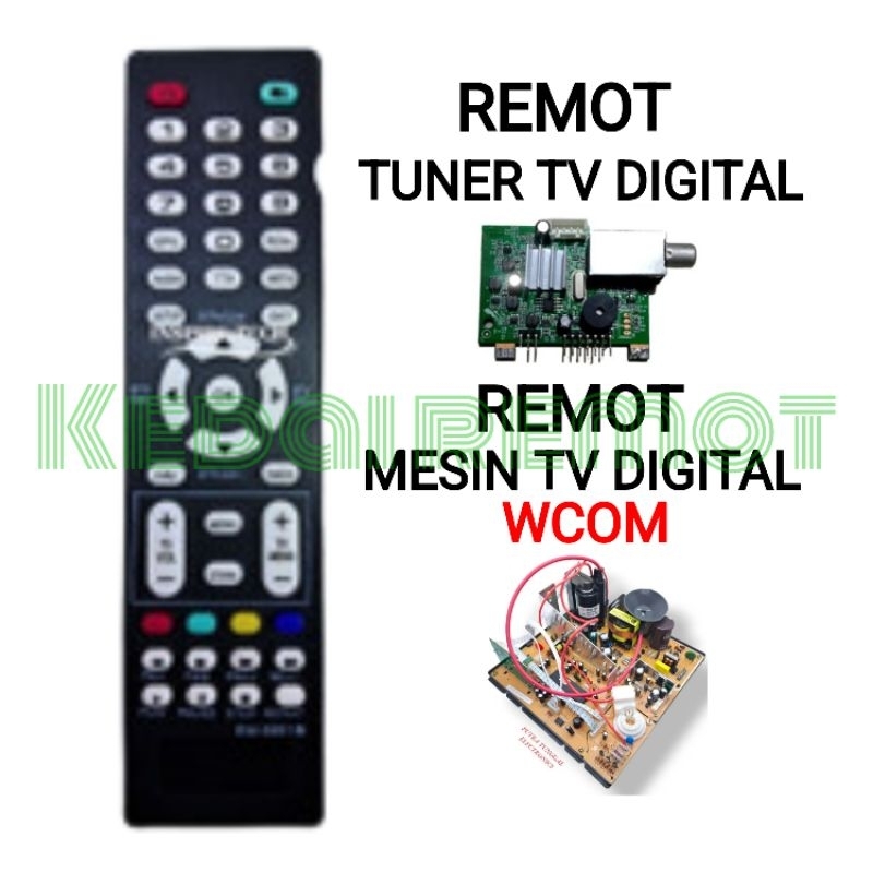 Remot Tuner Digital Remot Mesin tv Digital WCOM