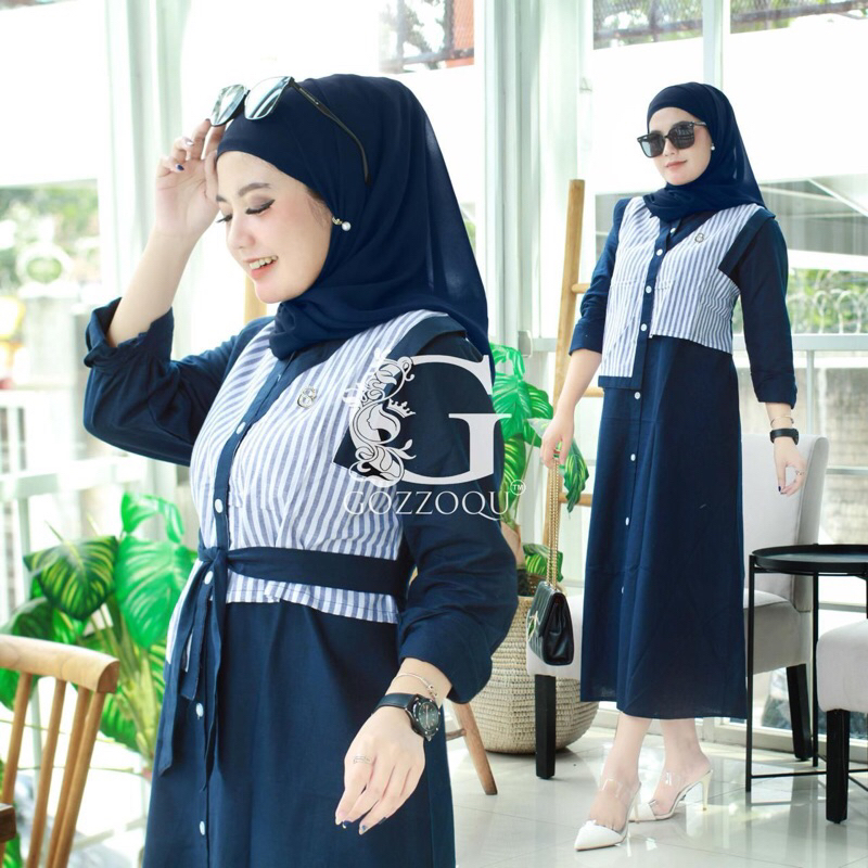 ANZELLA LONG TUNIK BY GOZZOQU ORIGINAL TERBARU
