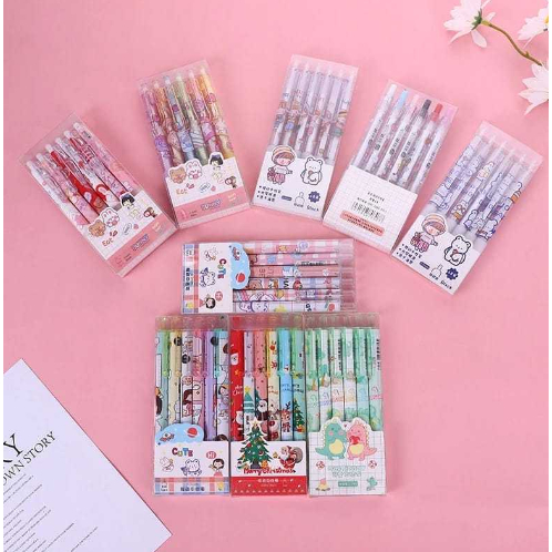 

Pulpen Gel Mekanik Lucu Karakter / Set Pulpen Gel 6 Pcs / Ballpoint Mekanik Pulpen Set Isi 6 PCS / Pulpen Gel Lucu