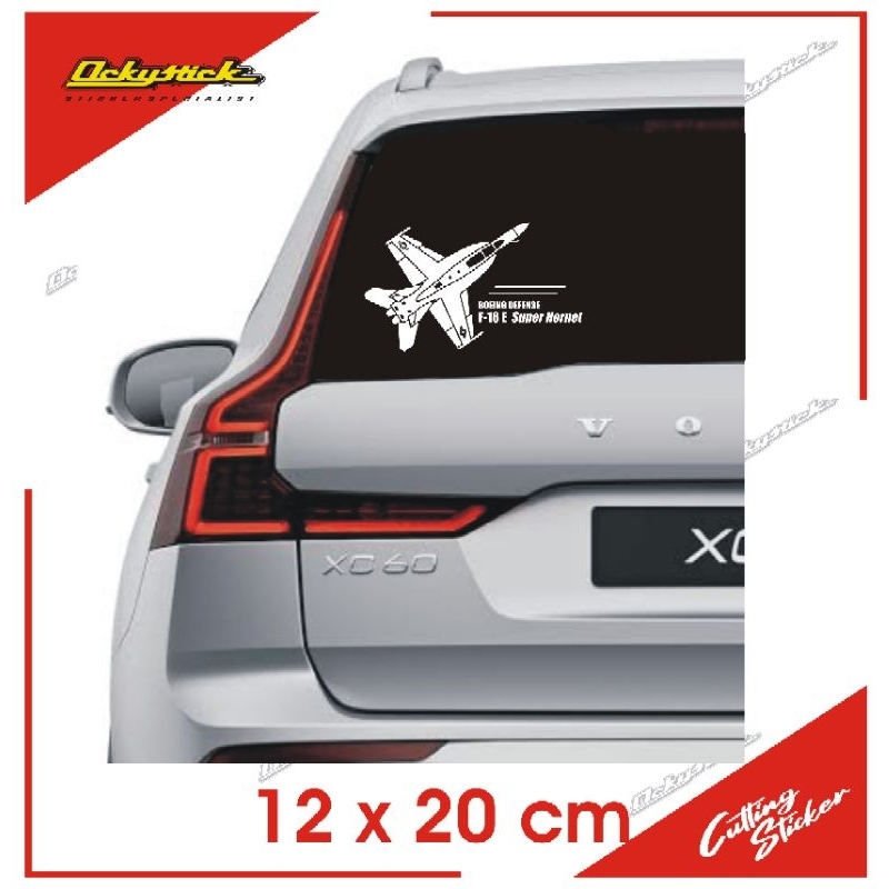 cutting sticker Pesawat F-18 E SUPER HORNET stiker mobil