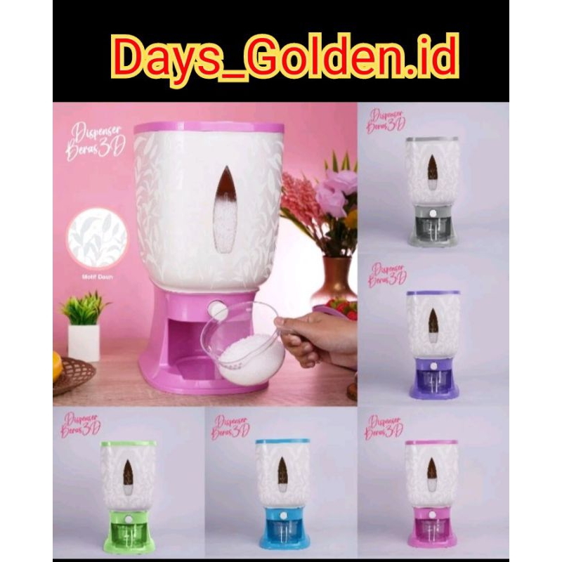 Dispenser Beras (Wadah Penyimpanan Beras) Rice Box Modern Kekinian Kapasitas 10 KG