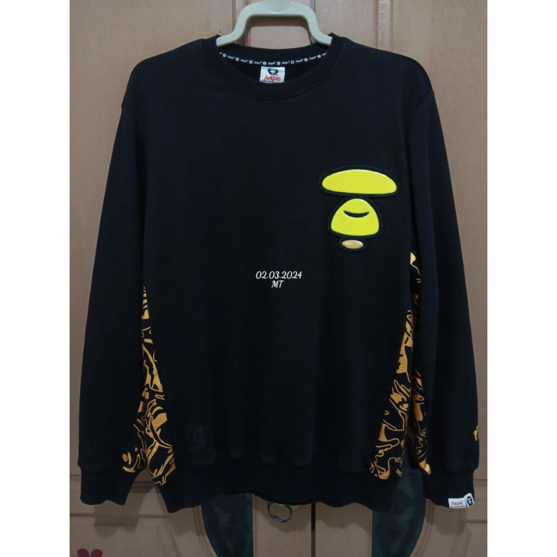 crewneck AAPE bape original second