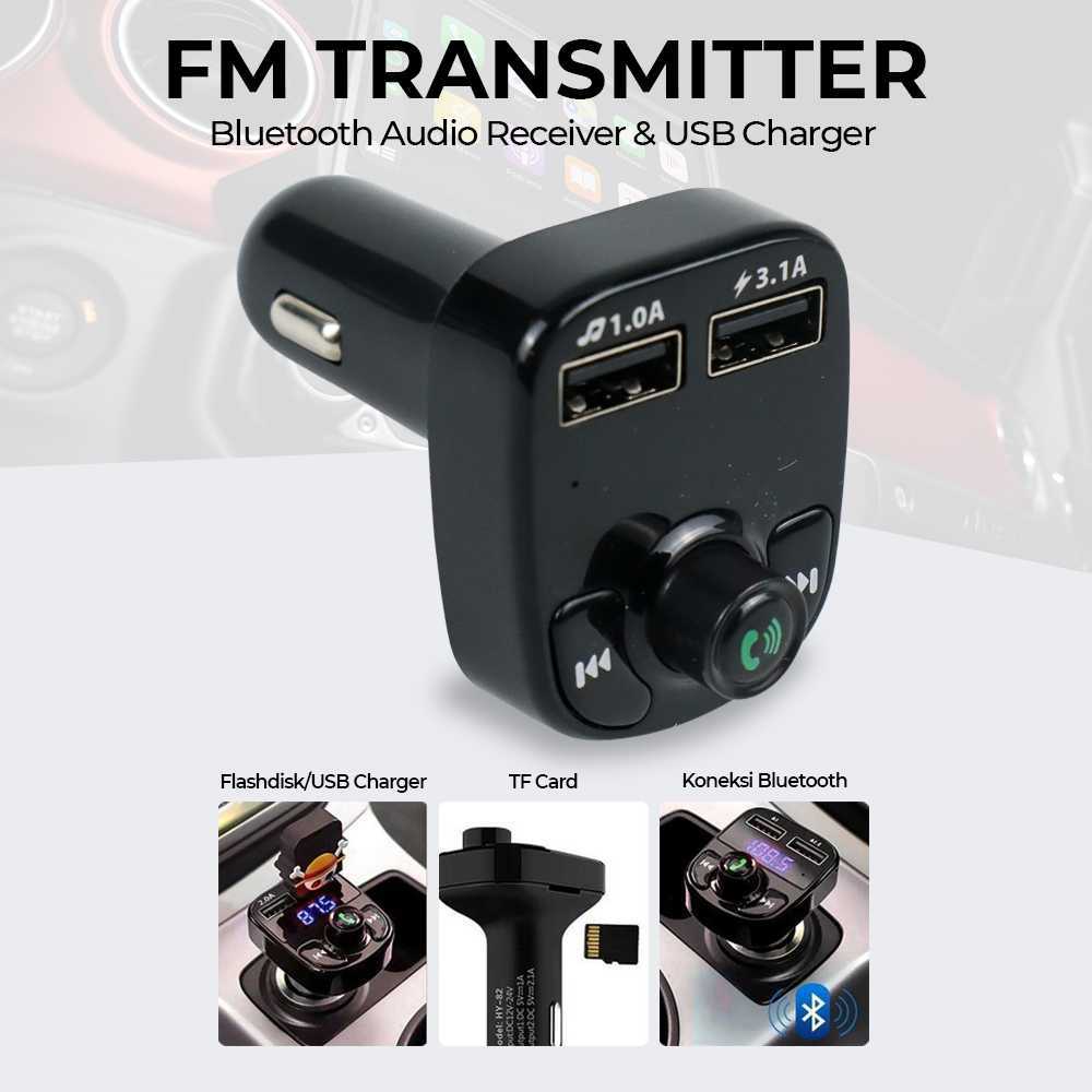 Bluetooth Audio Receiver FM Transmitter USB Charger