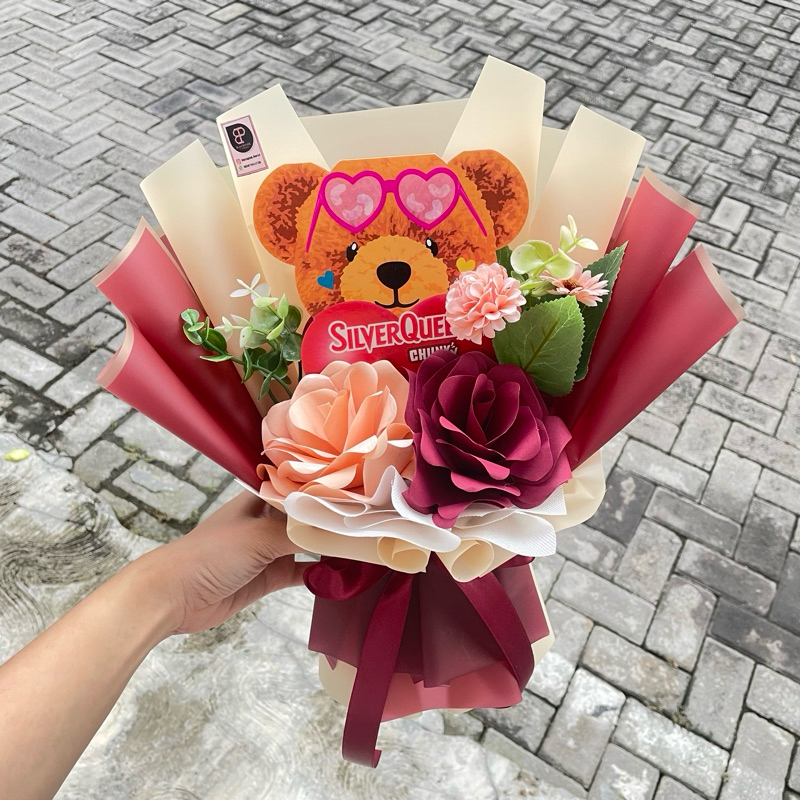 

Buket Silverquen Bear chunky / Coklat Valentine / Gift Valentine 2025