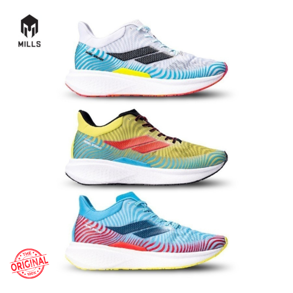Sepatu Lari Pria/Wanita Mills Enermax Dynaplate 3 Warna Original