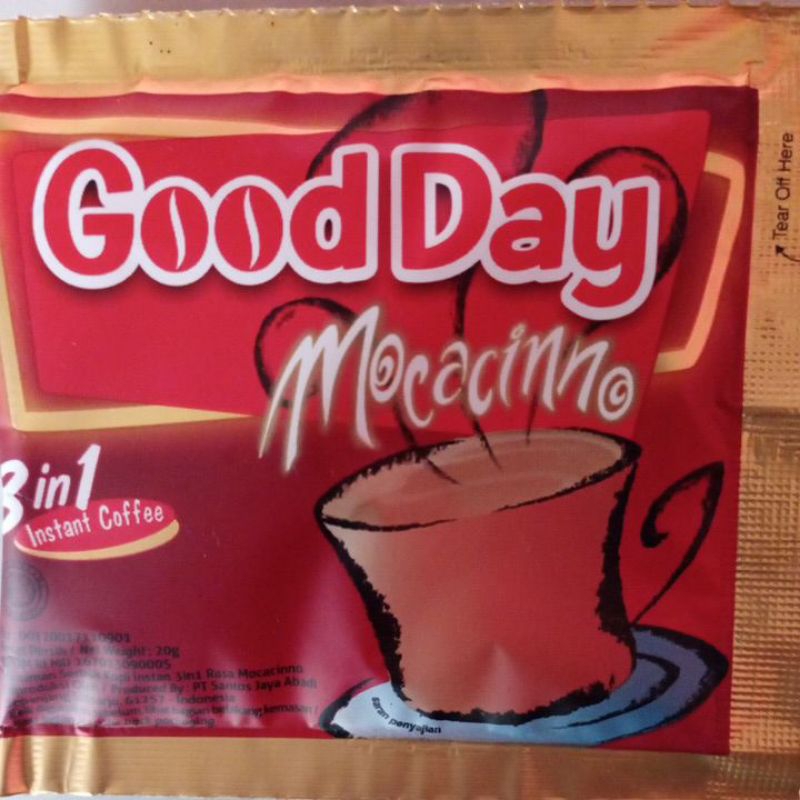 

kopi good day mocacinno satu renteng 10 sachet