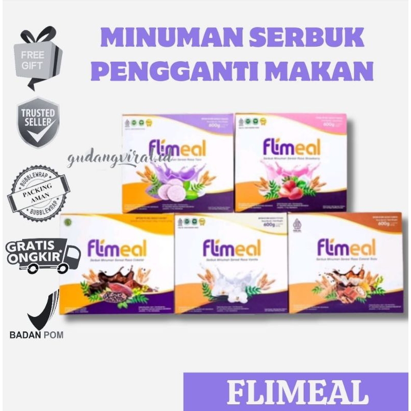 

❤️GV❤️ FLIMEAL REPLACAMENT BY FLIMTY MINUMAN SEREAL DIET PENGGANTI SARAPAN/MAKAN