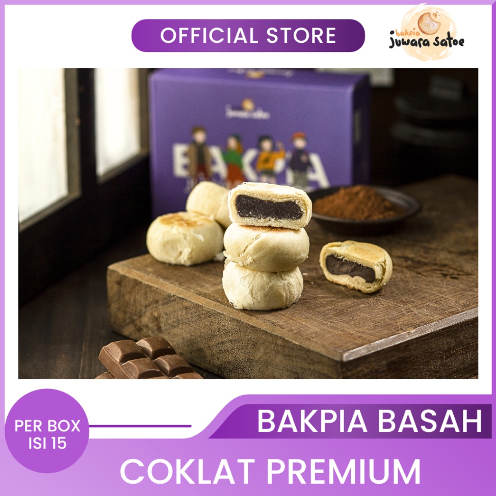 

Cuma Sehari KodeX3j3I BAKPIA JUWARA SATOE Isi 15 Bakpia Basah Coklat Oleh Oleh Khas Jogja