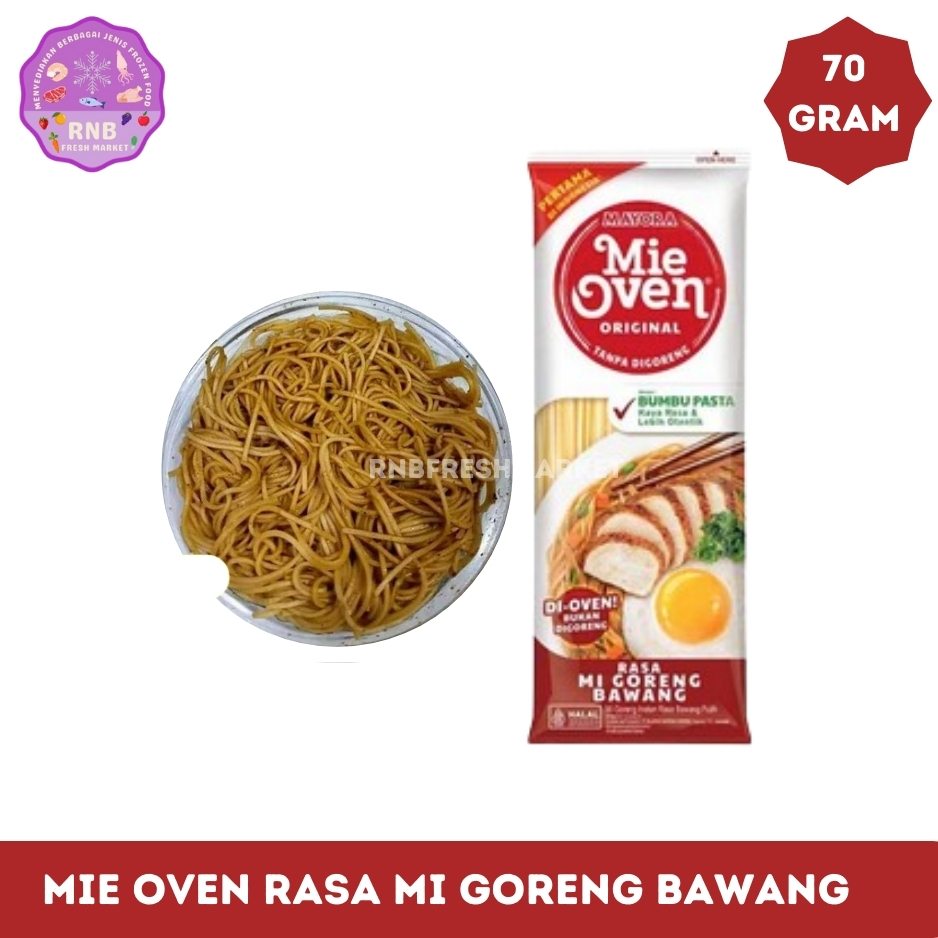 

Mie Oven Rasa Mi Goreng Bawang Netto 70 Gram