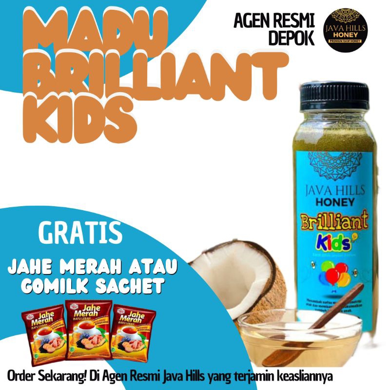 

FREE JAHE MERAH MADU BRILLIANT KIDS JavaHills Honey bisa COD by Mumtaz Java Herba Madu Herbal NAFSU MAKAN memperkuat daya tahan tubuh MENINGKATKAN KONSENTRASI dan daya ingat Anak Java Hills Honey 320gr