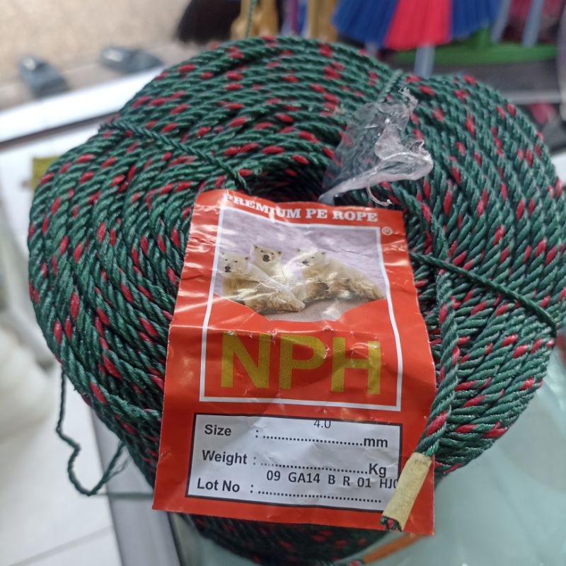

TALI TAMBANG PLASTIK HIJAU ARMY 4 mm