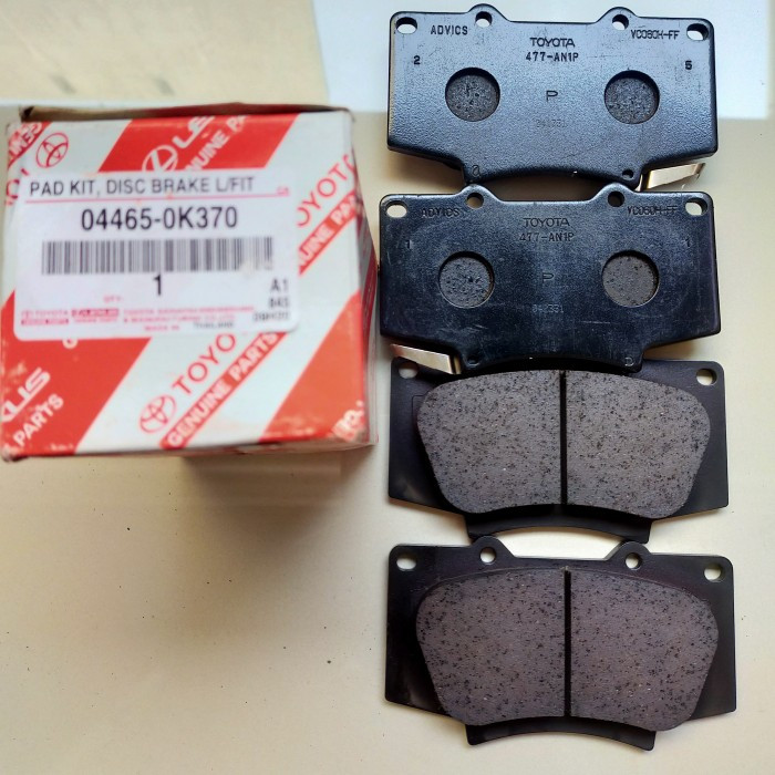 brake pad depan fortuner vrz original 04465-0K370