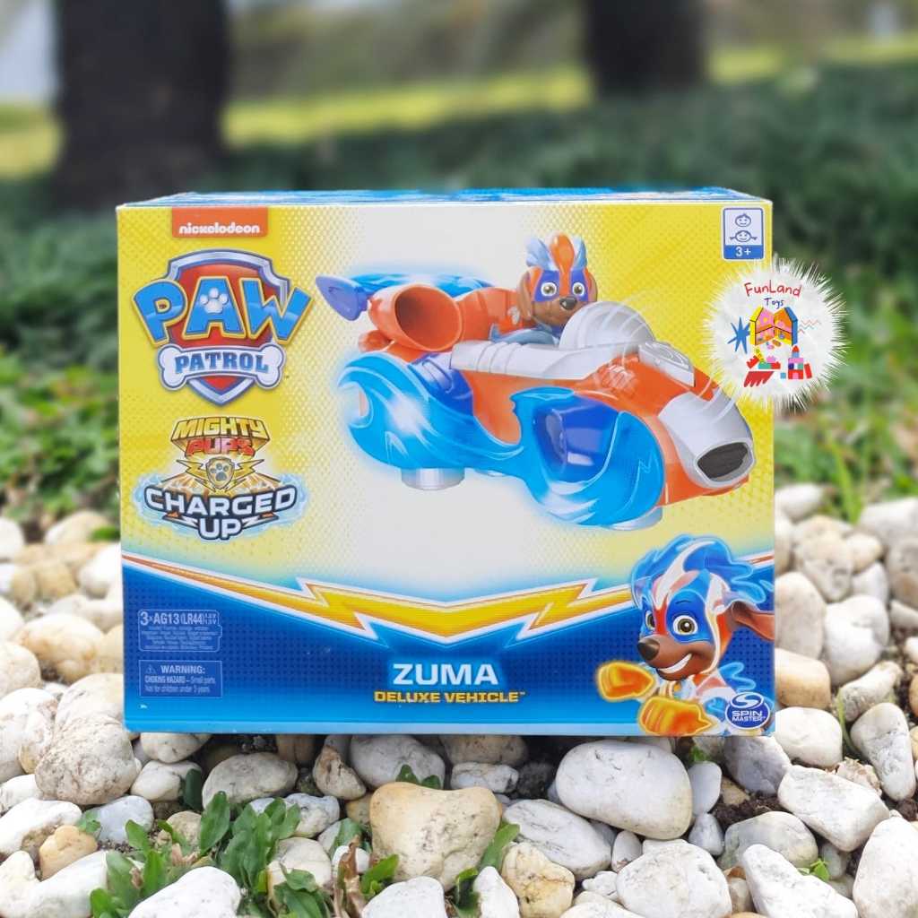 Paw Patrol Mighty Pups Charged Up Deluxe Vehicle - Zuma