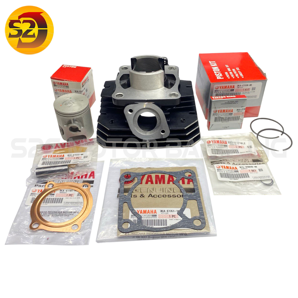 BLOK SEHER FULLSET RX KING RXKING Y1 THAILAND PLUS PISTON KIT PLUS PAKING ORIGINAL YAMAHA