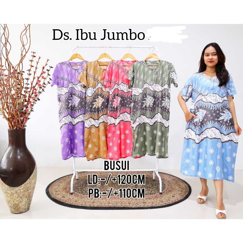 DASTER MURAH KAIN SANTUNG UKURAN JUMBO MOTIF RANDOM