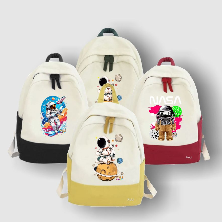 PVJ Tas Ransel Anak Backpack Casual Big Astronomy NASA Unisex