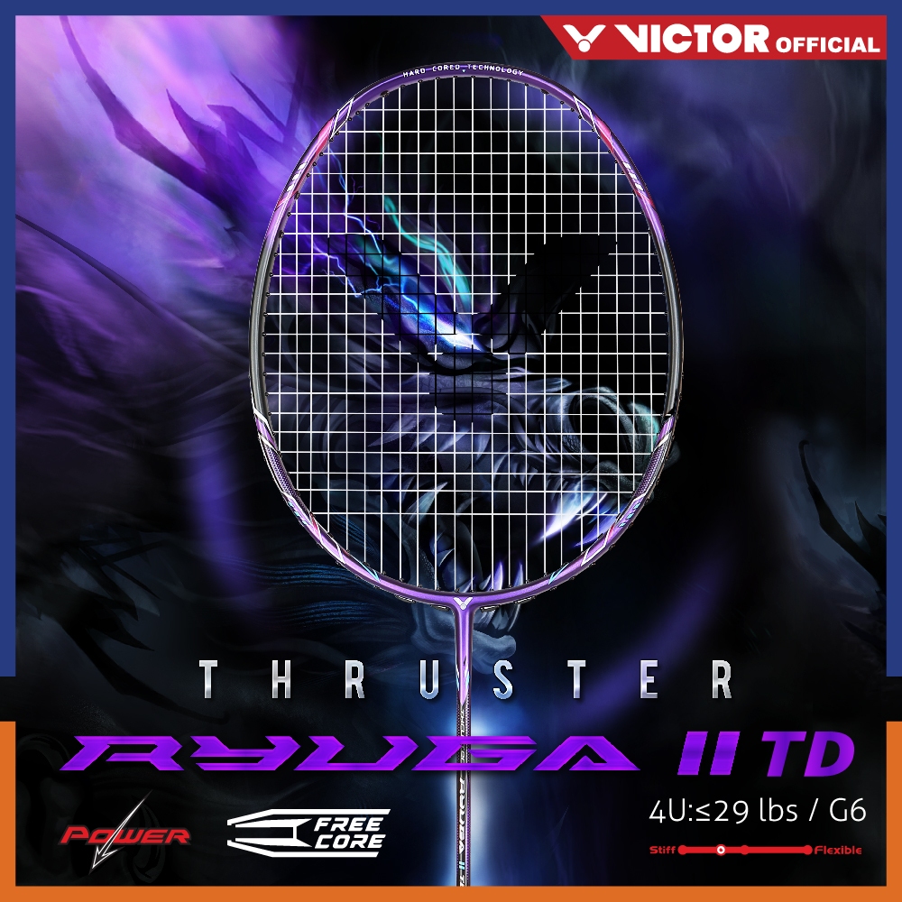 Raket Badminton VICTOR Thruster K Ryuga II TD / TK Ryuga II TD / Tk Ryuga 2 TD / TK-Ryuga II TD