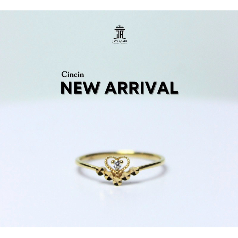 cincin fashion hati emas 16k 700