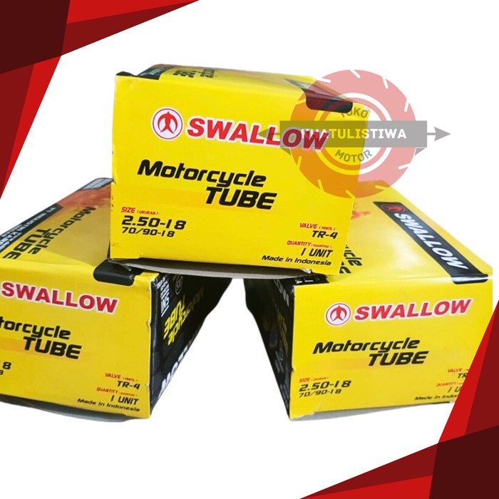 BAN DALAM MOTOR RING 18 SWALLOW 250 18 250/275 18 - 250-18