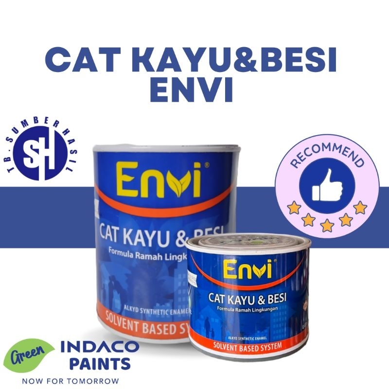TERMURAH Cat Kayu &amp; Besi Envi 1/2 KG dan 1 KG
