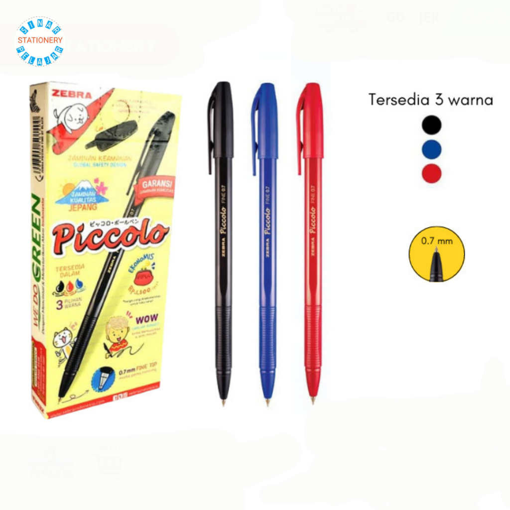 

Pulpen Piccolo Warna 0,7 mm/Pulpen Semi Gel Harga grosir